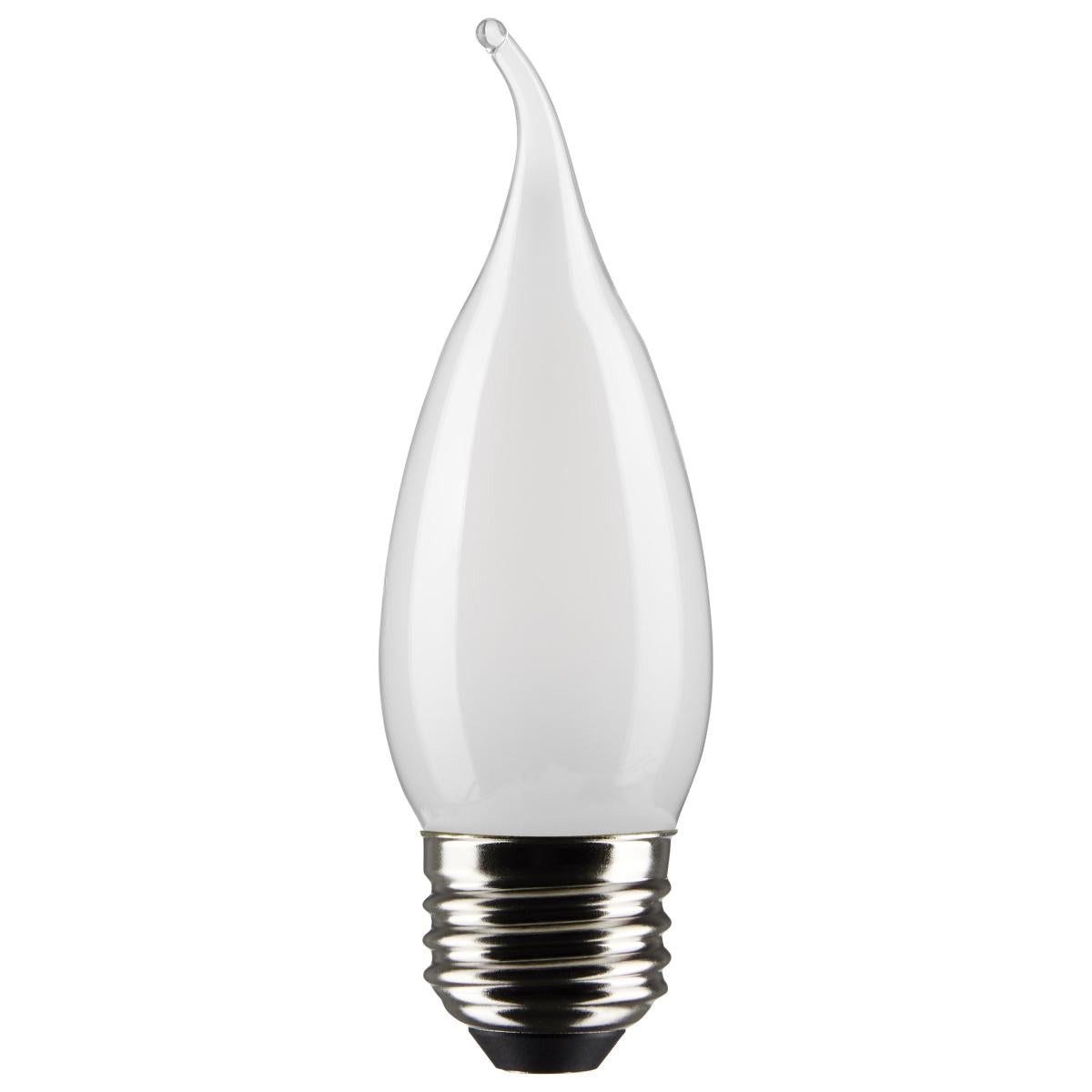 4 Watt CA10 LED - Frost - Medium base - 90 CRI - 3000K - 120 Volt - 24-Pack