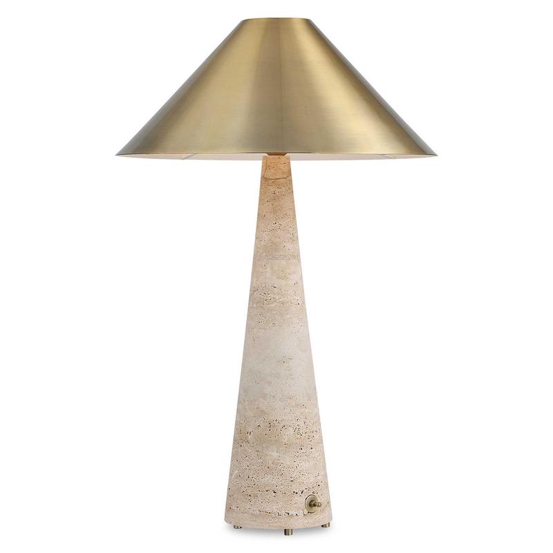 Under Cover Table Lamp in Brass Brown Gold