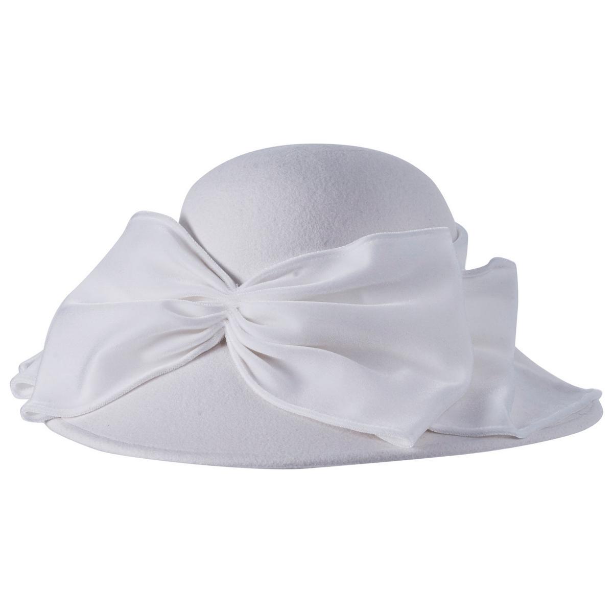 Velvet Waterfall Wool Felt Lampshade Dress Hat - Made to Order