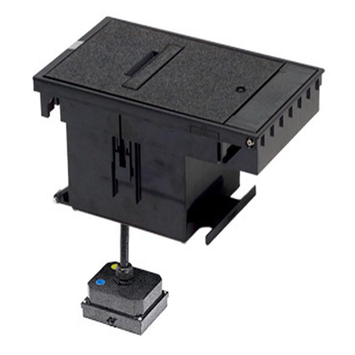 Outdoor Ground Box 2-Gang, 20A Duplex Receptacles, Black