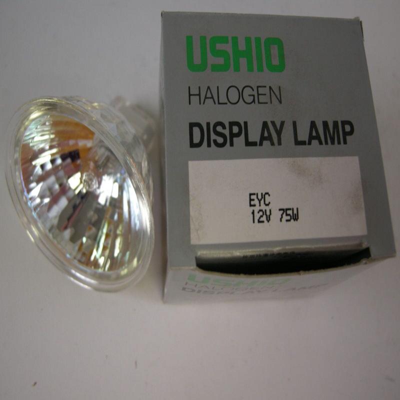"NEW" Ushio or Halopika Halogen Display Lamp EYC 75W 12V NOS
