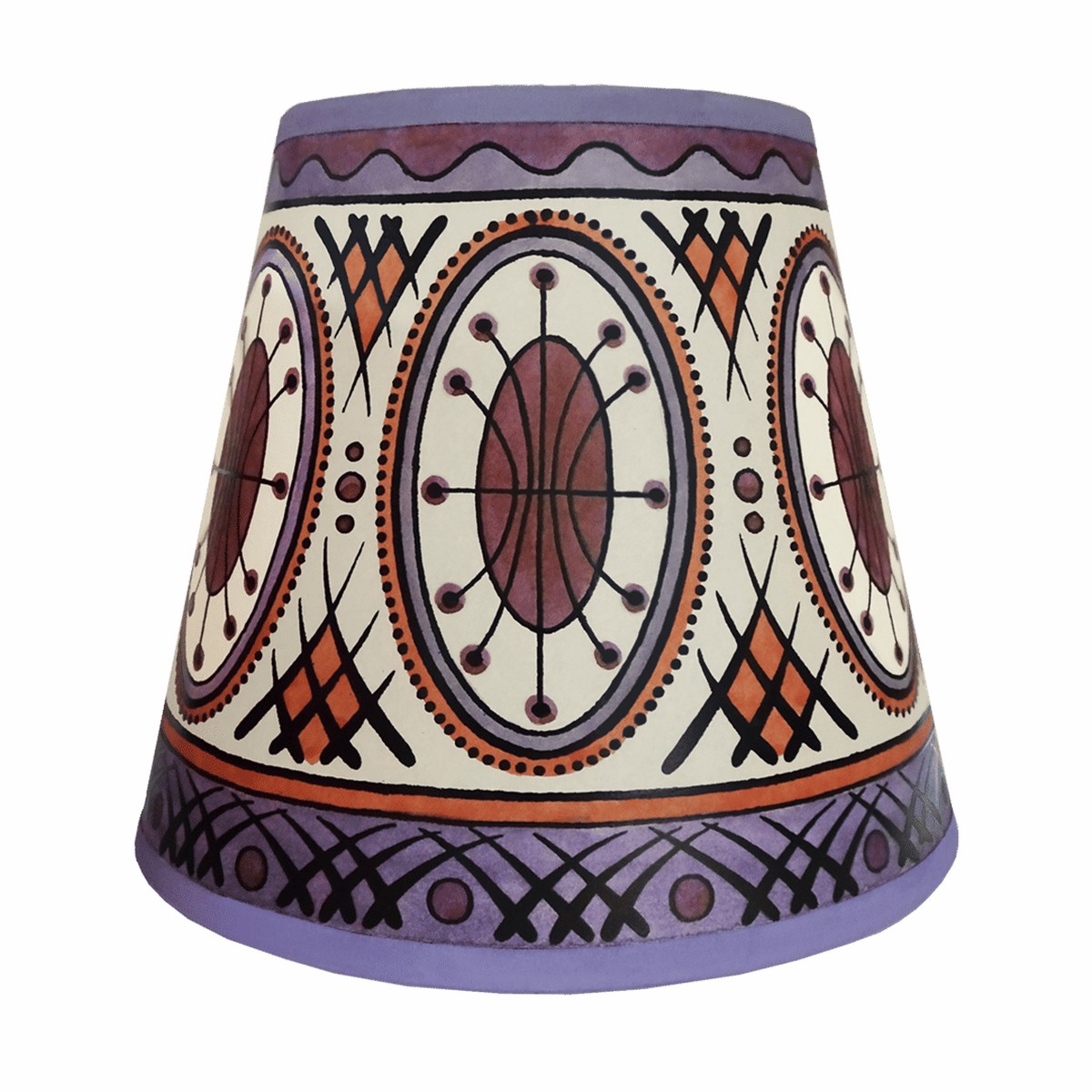 Callisto Hand Painted Lampshade in Mauve