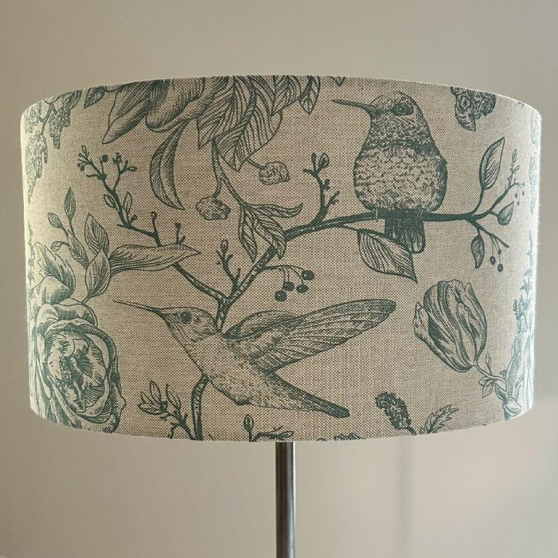 'Hummingbirds & Roses' Lampshade