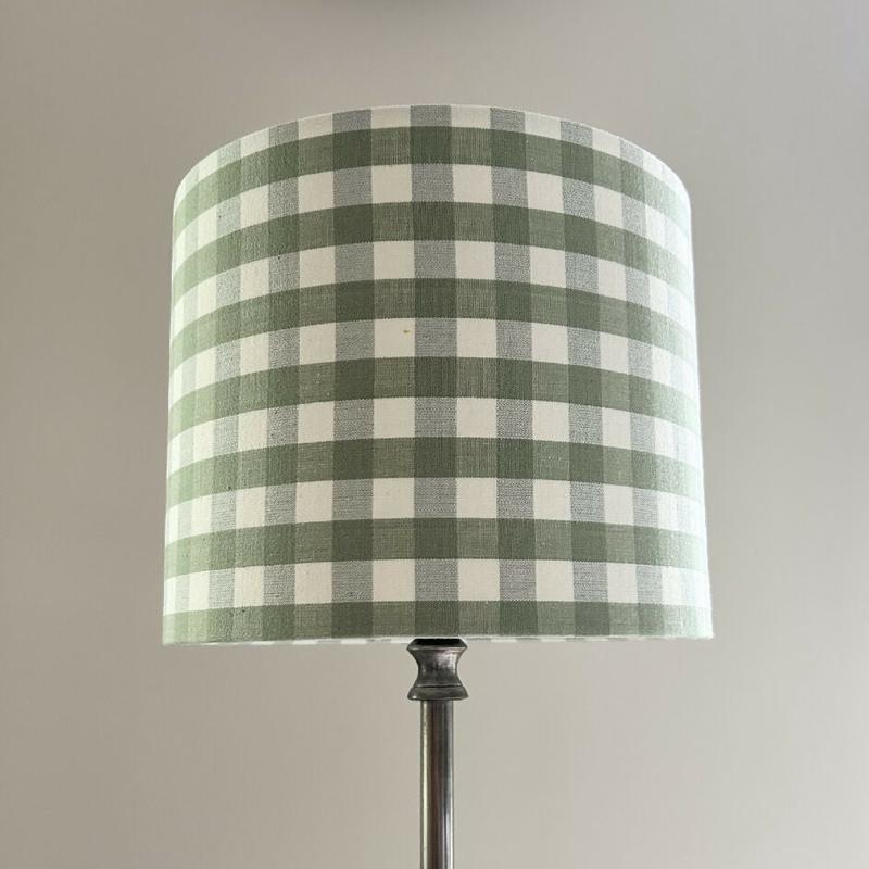 'Gingham Green' Lampshade