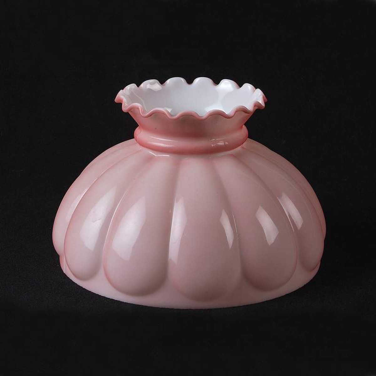10 Victorian Red Background Oil Lamp Shade