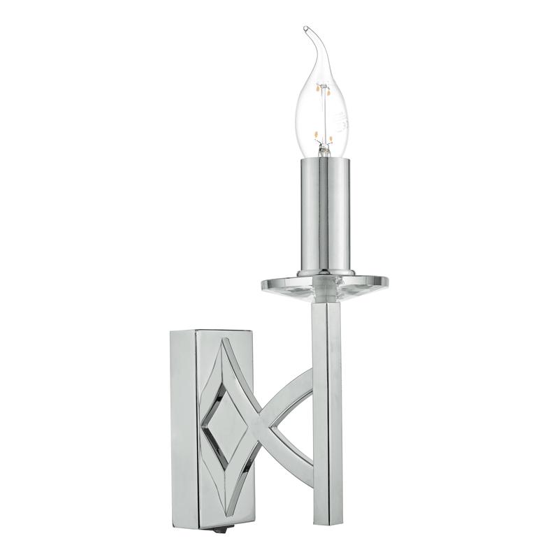 1 Light Wall Light Polished Chrome
